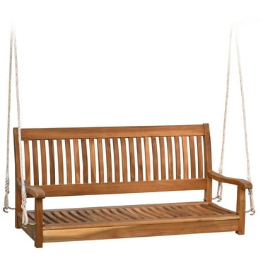Natural 2-Seater Without Frame Furinno FG16409SC Tioman Hardwood Patio/Garden/Outdoor Porch Swing 